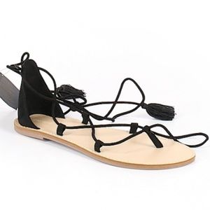 🖤Lace Up Tassel Sandals🖤